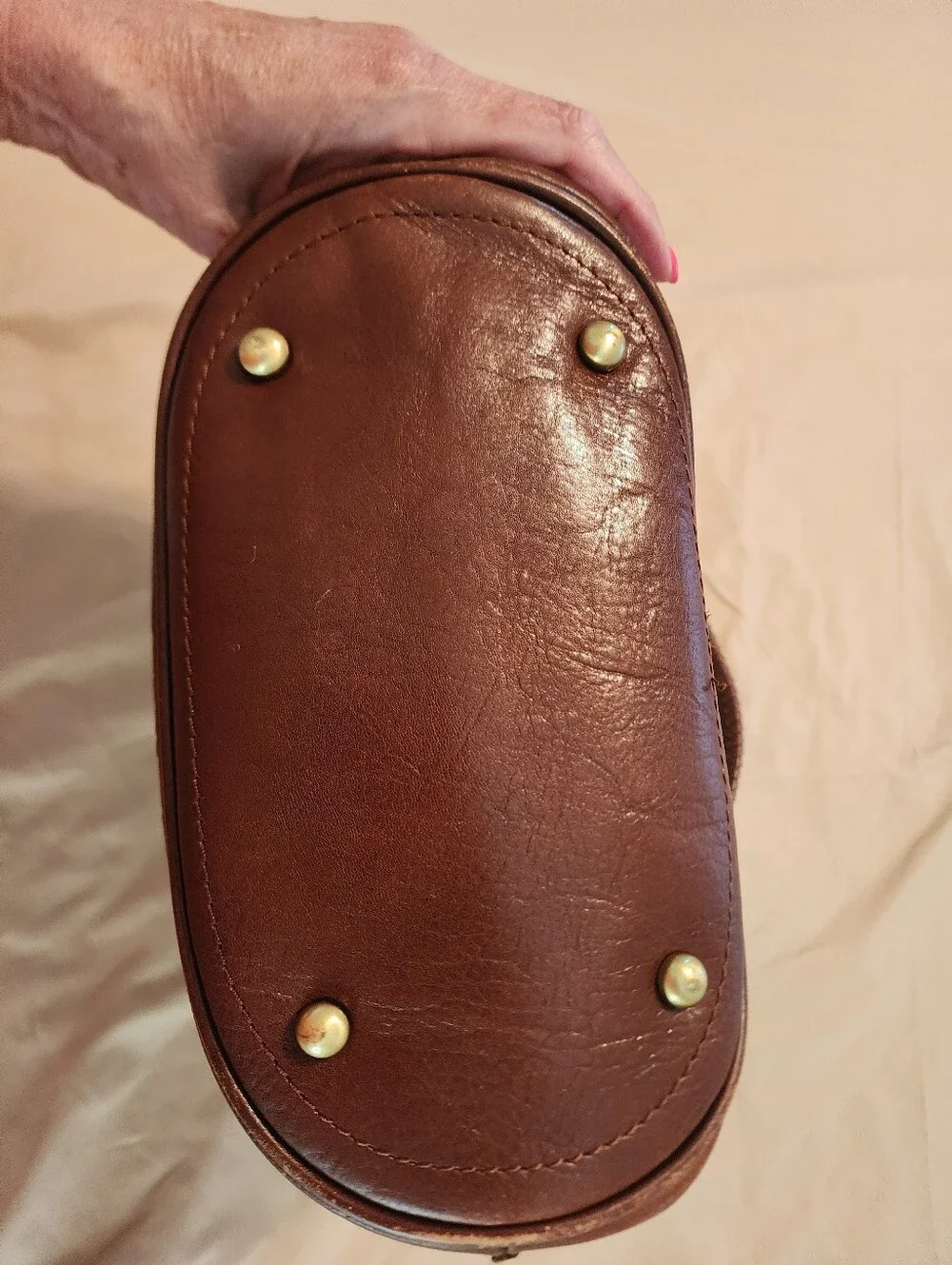 Patricia Nash 10th Anniversary Brown Tooled Leather Tassel Bag Fall 2010 Collect